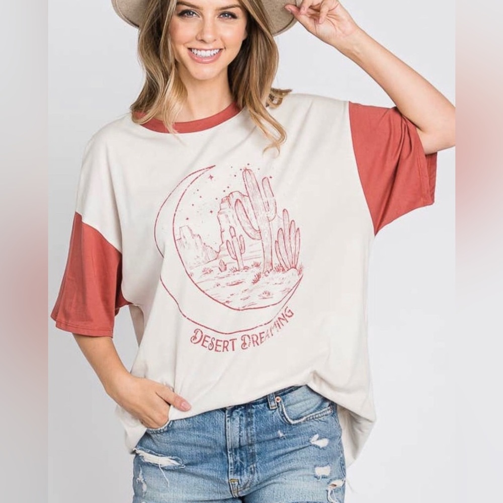 Tres Bien Desert Dreaming Oversized Tee